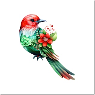 Fairy Christmas Bird Posters and Art